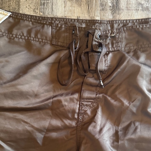 Quiksilver Brown and White Swim Shorts - Picture 4 of 5
